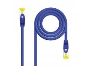 Nanocable Cable Red Latiguillo Lszh Cat.6A Sftp Awg26 25Cm - Color Azul