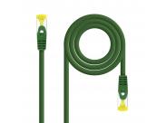 Nanocable Cable Red Latiguillo Lszh Cat.6A Sftp Awg26 25Cm - Color Verde