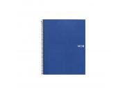 Miquel Rius Notebook6 Cuaderno De Espiral Formato A5 - 150 Hojas De 70Gr Microperforadas Con 2 Taladros - Cubiertas De Polipropileno - Cuadricula 5X5 - Color Azul