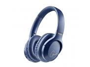 Ngs Artica Greed Auriculares Bluetooth 5.1 Con Microfono - Diadema Ajustable - Almohadillas Acolchadas - Autonomia Hasta 46H - Manos Libres - Color Azul