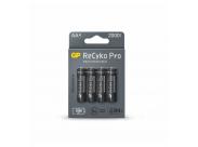 Gp Recyko Pro Pack De 4 Pilas Recargables 2100Mah Aa 1.2V - Precargadas - Ciclo De Vida: Hasta 1.500 Veces
