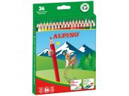 Alpino Pack De 36 Lapices De Colores Creativos - Mina De 3Mm Resistente A La Rotura - Bandeja Extraible - Colores Vivos Y Brillantes Surtido