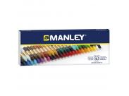 Manley Pack De 50 Ceras Blandas De Trazo Suave - Ideal Para Tecnicas Y Aplicaciones Variadas - Amplia Gama De Colores - Colores Surtidos