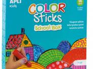 Apli Color Sticks Temperas Solidas - Caja De 96 Unidades De 10G - Colores Surtidos Ideales Para Escuelas Y Colectivos - Acabado Satinado Y Secado Rapido En Menos De 3 Minutos - Flexible Y Sin Disolventes