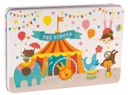 Apli Kids Puzzle Tematica Circo - 24 Piezas De 8X8Cm - Diseño Exclusivo De Lily Lane - Facil Manejo Para Niños - Carton De 2Mm Con Acabado Brillante - Caja Metalica Rectangular