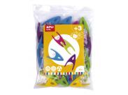 Apli Pinzas De Plastico Para Niños - Tamaño 60X33X15 - Colores Surtidos: Amarillo, Fucsia, Lila, Verde Y Azul - Alto Valor Didactico - Formato Maxi