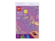 Apli Magic Scratch Colores Pack De 8 Laminas Para Rascar - Medidas 210 X 297Mm - Colores Surtidos