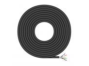 Aisens Cable De Red Exterior Impermeable Rj45 Cat.6 Ftp Rigido Awg24 - 100M - Color Negro