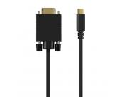 Aisens Cable Conversor Usb-C A Vga - Usb-C/M-Hdb15/H - 0.8M - Color Negro