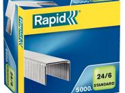 Rapid Confort Caja De 5000 Grapas 24/6 - Hasta 20 Hojas - Alambre Flexible - Patilla De 6Mm