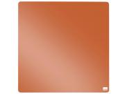 Nobo Tile Mini Pizarra Magnetica 360X360Mm - Sin Marco - Variedad De Colores - Almohadillas E Imanes - Diseño Creativo Y Colorido - Naranja