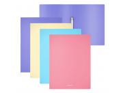 Erichkrause Pack De 4 Carpetas Anillas Matt Pastel - 2 Anillas De 24Mm - Tamaño A4 - Colores Surtidos