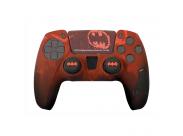 Fr-Tec Pack Oficial De Batman Funda De Silicona + Grips Para Joysticks Para Dualsense - Diseño Inspirado En Comics - Sticker Para El Touchpad - Color Rojo