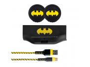 Fr-Tec Pack Carga Y Juega Batman Xbox Series X/S - Grips Con Logo Batman - Cable Usb-C 3M Resistente Y Colorido - Bateria Recargable 1000Mah - Color Varios
