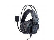 Fr-Tec Auriculares Gaming Genbu - Altavoz De 50Mm - Microfono Flexible - Cable Trenzado De 1.20M - Color Negro
