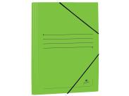 Mariola Carpeta De Carton Estucado Con Solapas Folio 500Gr/M2 - Medidas 34X25X1Cm - Cierre Con Goma Elastica - Color Verde