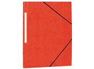 Mariola Carpeta De Carton Simil Prespan Con Etiqueta En Lomo Folio 500Gr/M2 - Medidas 34X25Cm - Cierre Con Goma Elastica - Color Rojo