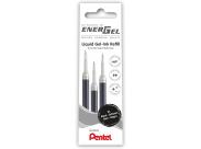 Pentel Energel X Pack De 3 Recambios Para Bl57, Bl77, Bl107, Bl117, Bl407, Bl2007, Bl2507 - Color Negro