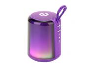 Coolsound Altavoz Bluetooth Light Boom 5W - Asa De Transporte - Efecto Luces Led - Color Morado