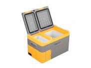 Muvip Nevera Portatil Con Compresor 24 Litros Doble Zona - Compresor Silencioso - Color Amarillo