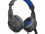 Trust Auriculares Gaming Para Ps4/Ps5 - Micrófono Plegable - Diadema Ajustable - Color Negro/Azul