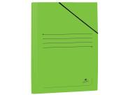 Mariola Carpeta De Carton Plastificado Folio 500Gr/M2 - Medidas 34X25Cm - Cierre Con Goma Elastica - Color Verde