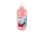 Milan Botella De Tempera 500Ml - Tapon Dosificador - Secado Rapido - Mezclable - Color Rosa Palido