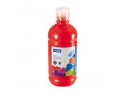 Milan Botella De Tempera 500Ml - Tapon Dosificador - Secado Rapido - Mezclable - Color Rojo