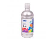 Milan Botella De Tempera 500Ml - Tapon Dosificador - Secado Rapido - Mezclable - Color Plata