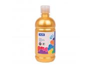 Milan Botella De Tempera 500Ml - Tapon Dosificador - Secado Rapido - Mezclable - Color Oro