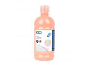 Milan Botella De Tempera 500Ml - Tapon Dosificador - Secado Rapido - Mezclable - Color Rosa Palido Pastel