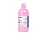 Milan Botella De Tempera 500Ml - Tapon Dosificador - Secado Rapido - Mezclable - Color Rosa Pastel