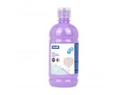 Milan Botella De Tempera 500Ml - Tapon Dosificador - Secado Rapido - Mezclable - Color Violeta Pastel