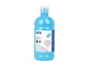 Milan Botella De Tempera 500Ml - Tapon Dosificador - Secado Rapido - Mezclable - Color Azul Claro Pastel