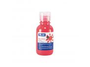 Milan Botella De Tempera 125Ml - Tapon Dosificador - Secado Rapido - Mezclable - Color Coral Fluo