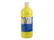 Milan Botella De Tempera 1000Ml - Tapon Dosificador - Secado Rapido - Mezclable - Color Amarillo