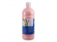 Milan Botella De Tempera 1000Ml - Tapon Dosificador - Secado Rapido - Mezclable - Color Rosa Palido