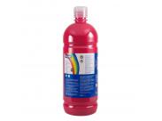 Milan Botella De Tempera 1000Ml - Tapon Dosificador - Secado Rapido - Mezclable - Color Magenta