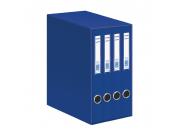 Dohe Oficolor Modulo De 4 Archivadores Con Rado - Lomo Estrecho - Formato Folio - Carton Forrado - Color Azul