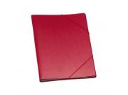 Dohe Carpeta Clasificadora 12 Departamentos - Formato Folio - Carton Plastificado - Cierre Con Gomas - Color Rojo