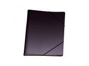 Dohe Carpeta Clasificadora 12 Departamentos - Formato Folio - Carton Plastificado - Cierre Con Gomas - Color Negro