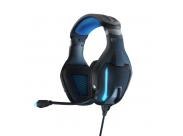 Energy Sistem Auriculares Gaming Esg 5 Shock - Led Light - Boom Microfono - Vibracion Sonora - Almohadillas De Tela - Color Azul