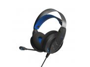Energy Sistem Auriculares Gaming Esg Metal - Led Light - Boom Microfono - Diadema Autoajustable - Color Azul
