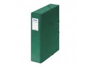 Dohe Caja Para Proyectos Lomo 7Cm - Carton Forrado Con Papel Impreso Y Plastificado - Cierre Con Gomas - Color Verde