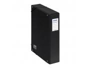 Dohe Caja Para Proyectos Lomo 7Cm - Carton Forrado Con Papel Impreso Y Plastificado - Cierre Con Gomas - Color Negro