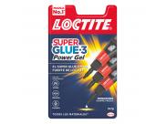 Loctite Superglue-3 Monodosis Power Gel 3X1G - Adhesivo Instantaneo Flexible Y Extrafuerte - Formula En Gel Enriquecida Con Particulas De Caucho - Resistente A Golpes. Torsiones Y Vibraciones - Multimaterial