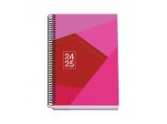 Dohe Tamgram Agenda Escolar Espiral A5 - Semana Vista - Papel 70G/M2 - Cubierta De Carton Plastificado - Color Rosa