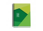 Dohe Tamgram Agenda Escolar Espiral A5 - Semana Vista - Papel 70G/M2 - Cubierta De Carton Plastificado - Color Verde