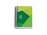 Dohe Tamgram Agenda Escolar Espiral A6 - Dia Pagina - Papel 70G/M2 - Cubierta De Carton Plastificado - Color Verde