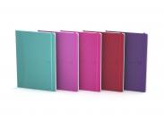 Oxford Signature A5 Cuaderno Cosido - Tapa De Goma Flexible - 80 Hojas Lisas - Colores Surtidos